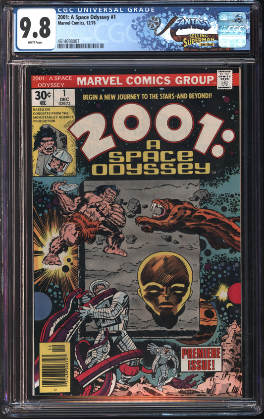 Marvel Comics 2001: A Space Odyssey #1 12/76 FANTAST CGC 9.8 White Pages
