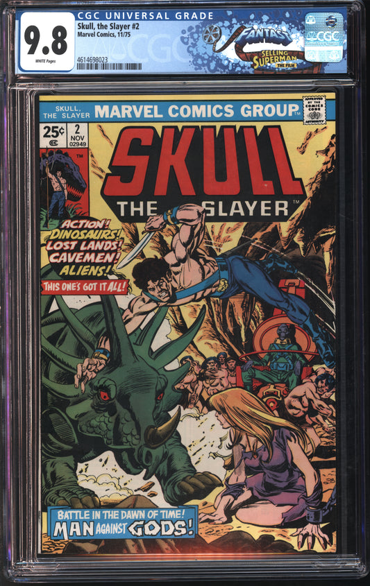 Marvel Comics Skull, the Slayer #2 11/75 FANTAST CGC 9.8 White Pages