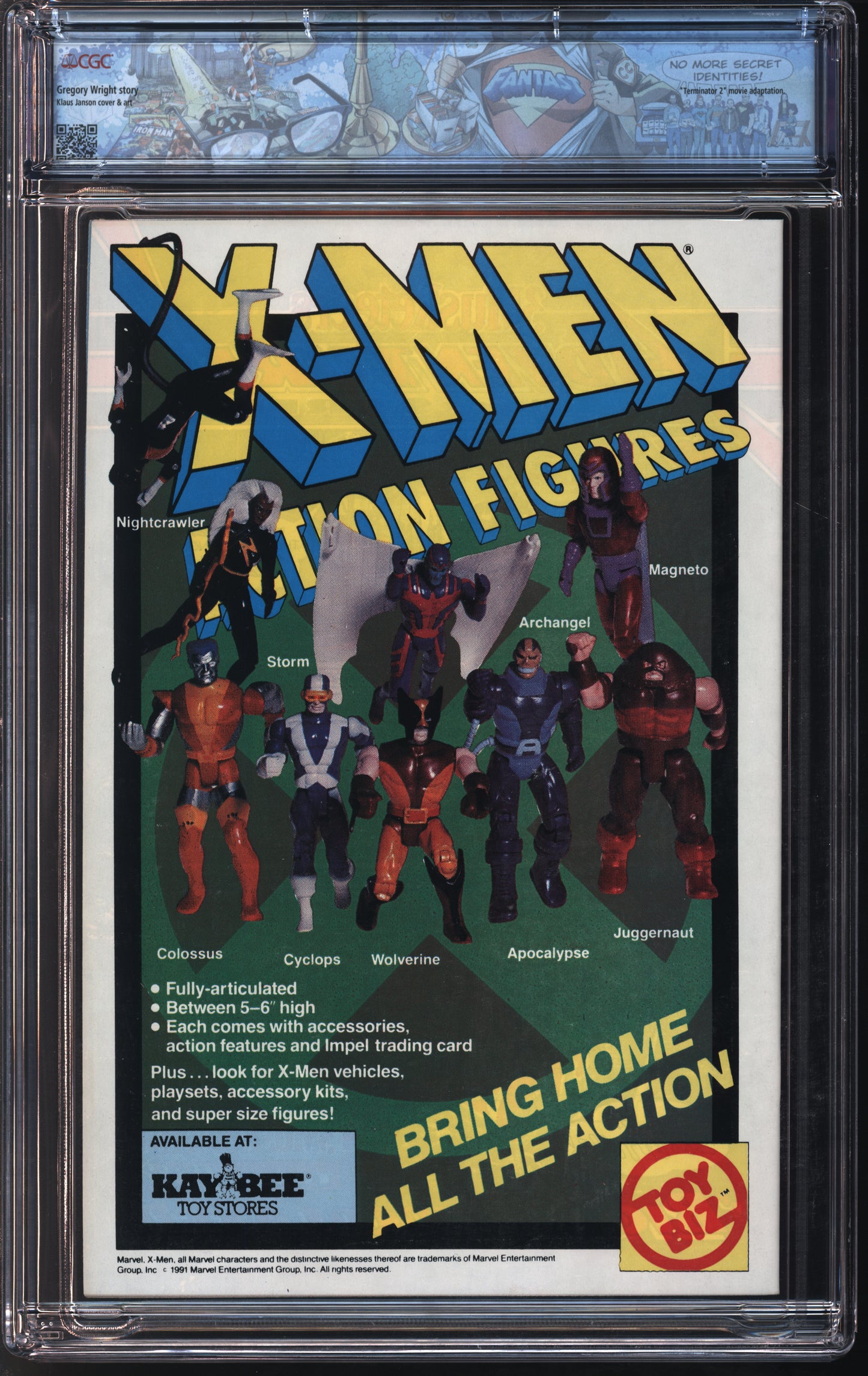 Marvel Comics Terminator 2: Judgement Day #3 10/91 FANTAST CGC 9.8 Off-White to White Pages
