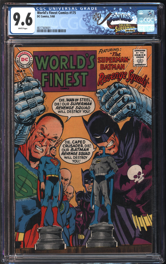 D.C. Comics World's Finest Comics #175 5/68 FANTAST CGC 9.6 White Pages