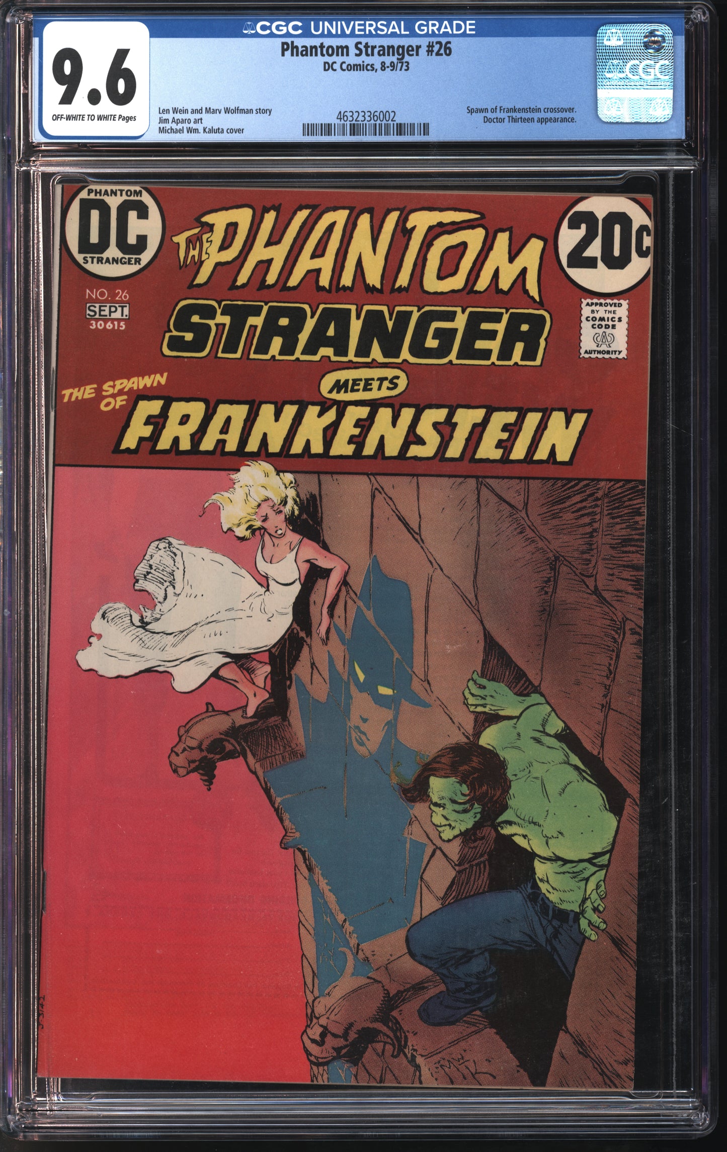 D.C. Comics Phantom Stranger #26 8-9/73 CGC 9.6 Off-White to White Pages