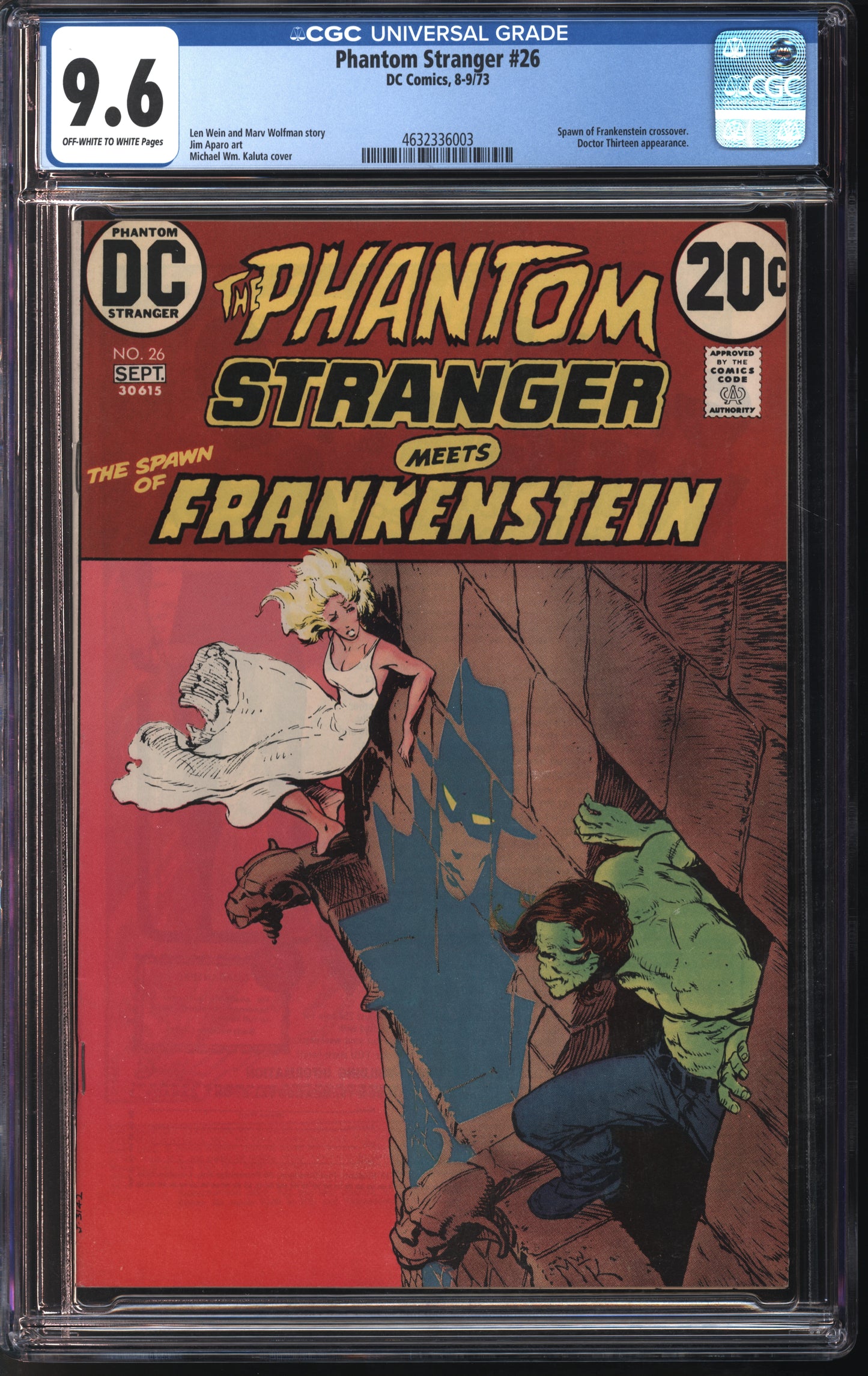 D.C. Comics Phantom Stranger #26 8-9/73 CGC 9.6 Off-White to White Pages