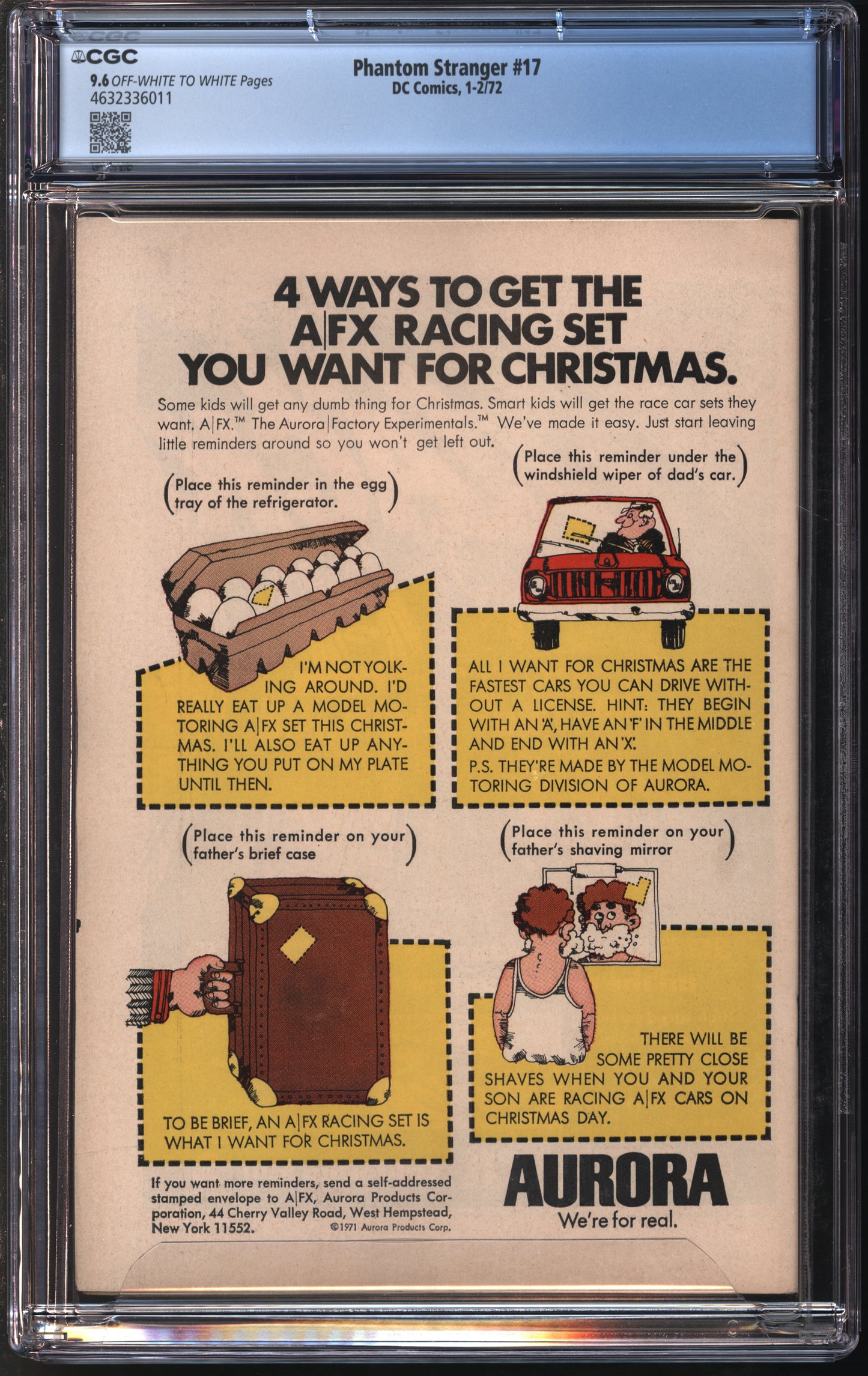 D.C. Comics Phantom Stranger #17 1-2/72 CGC 9.6 Off-White to White Pages