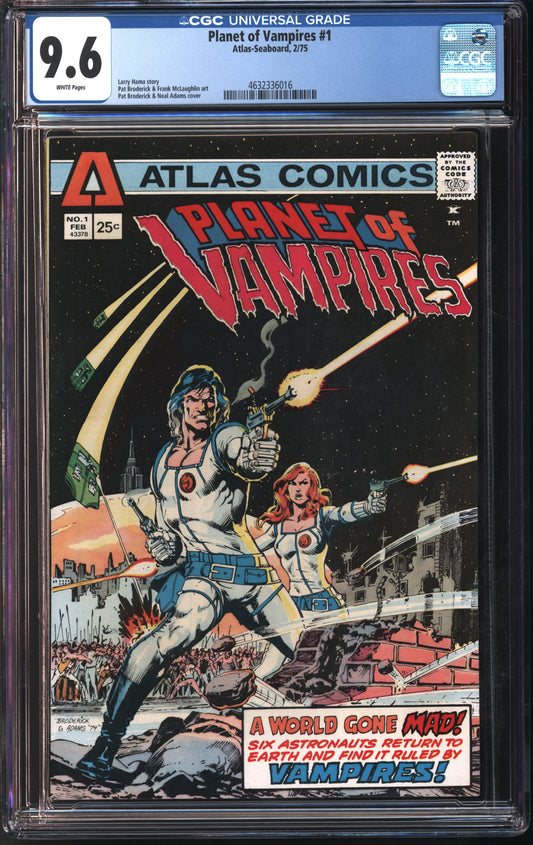 Atlas-Seaboard Planet of Vampires #1 2/75 CGC 9.6 White Pages