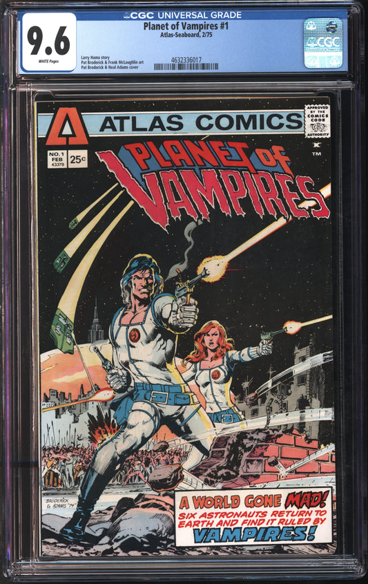 Atlas-Seaboard Planet of Vampires #1 2/75 CGC 9.6 White Pages