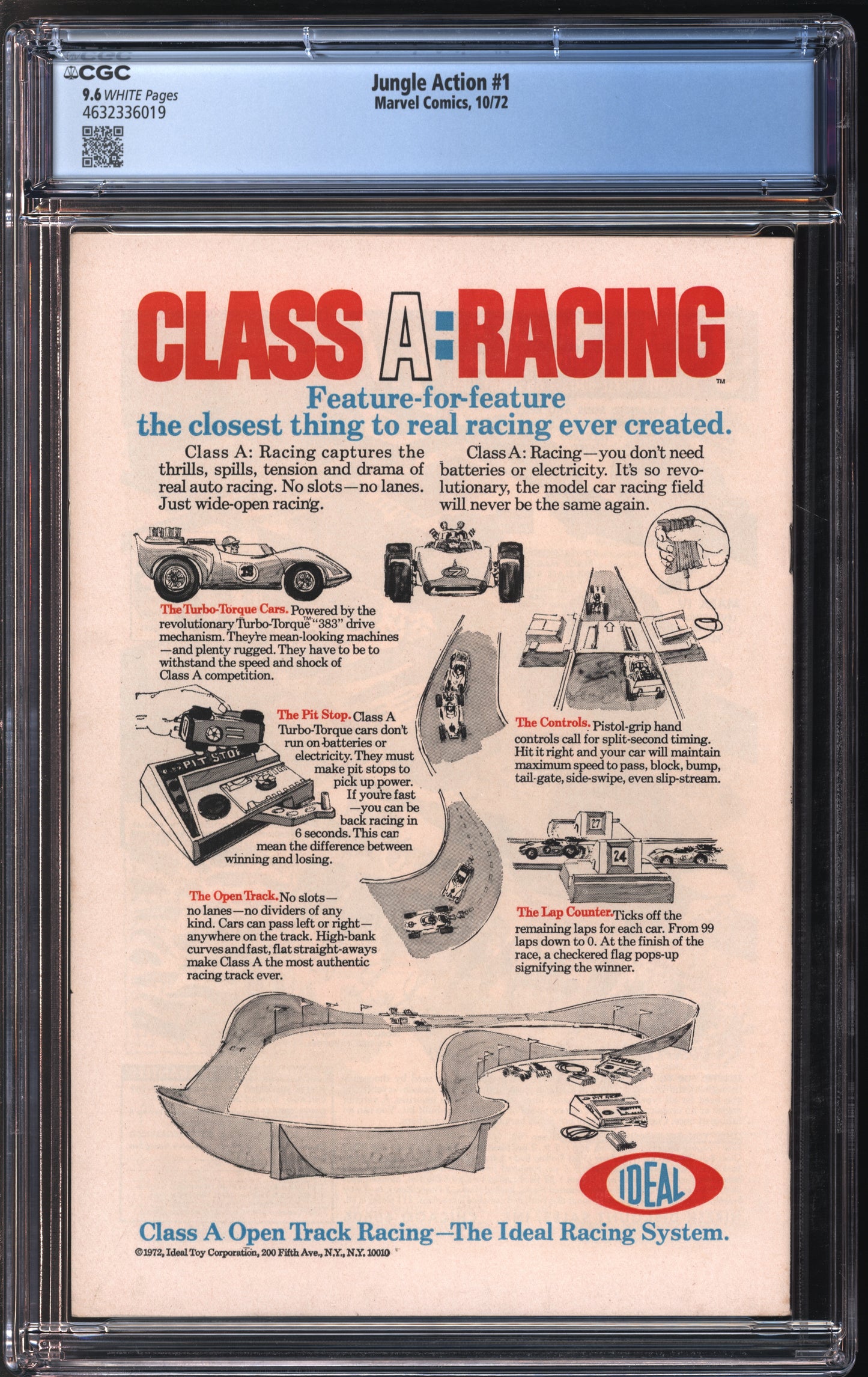 Marvel Comics Jungle Action #1 10/72 CGC 9.6 White Pages