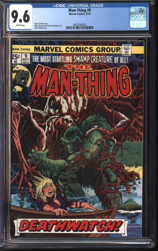 Marvel Comics Man-Thing #9 9/74 CGC 9.6 White Pages