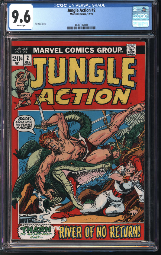 Marvel Comics Jungle Action #2 12/72 CGC 9.6 White Pages