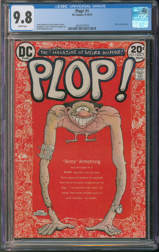 D.C. Comics Plop! #1 9-10/73 CGC 9.8 White Pages
