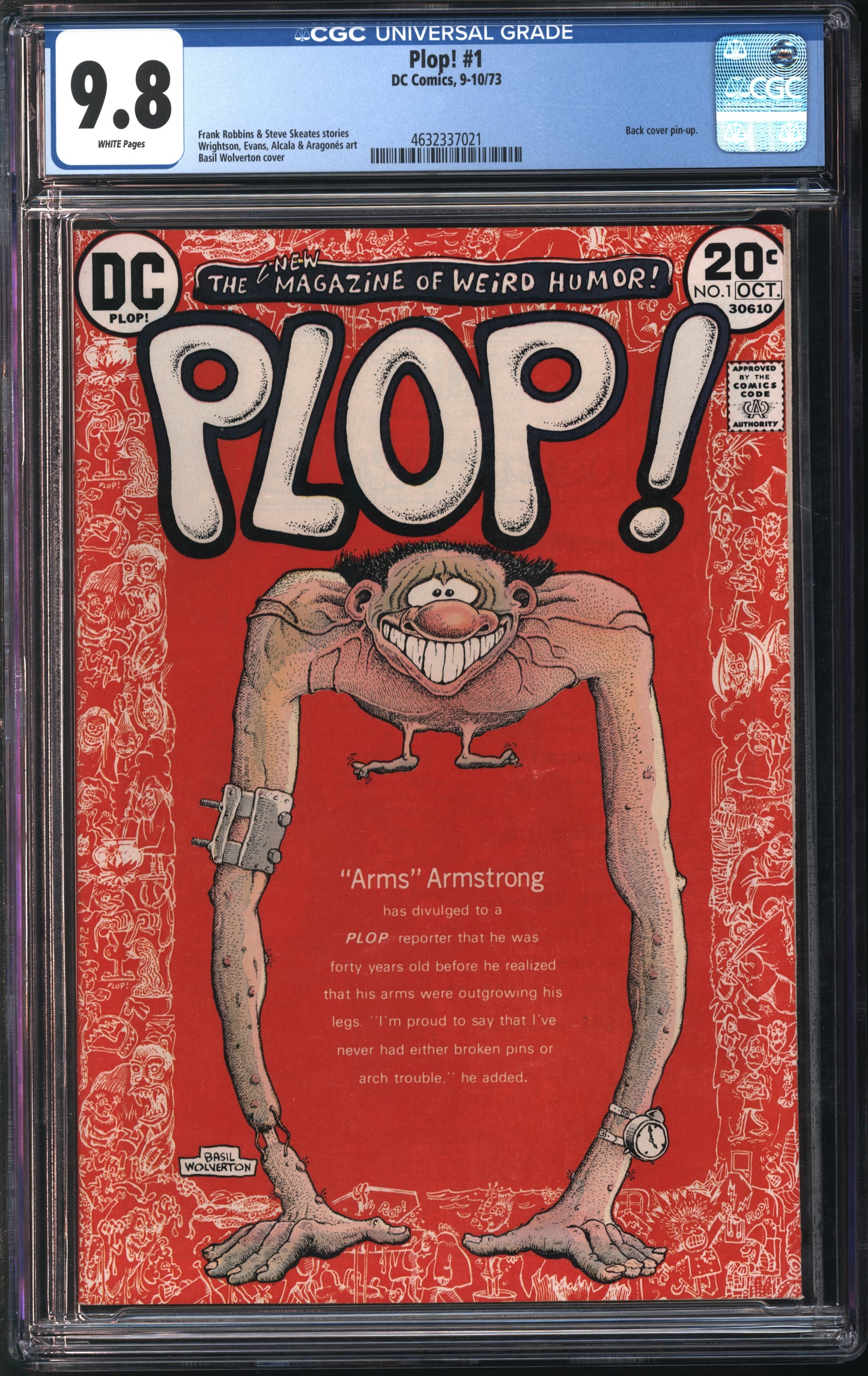 D.C. Comics Plop! #1 9-10/73 CGC 9.8 White Pages