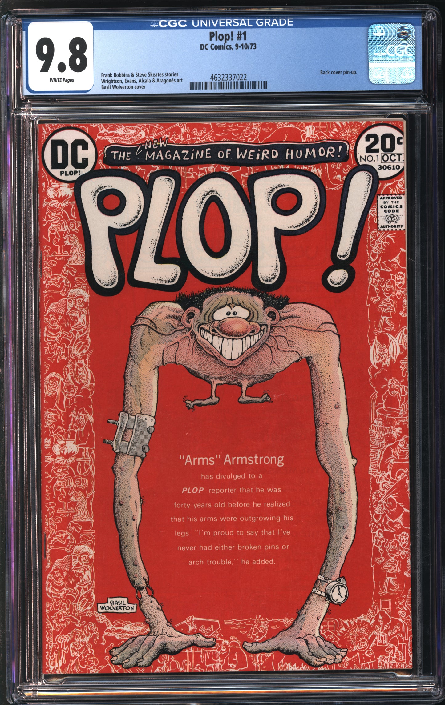 D.C. Comics Plop! #1 10/73 CGC 9.8 White Pages