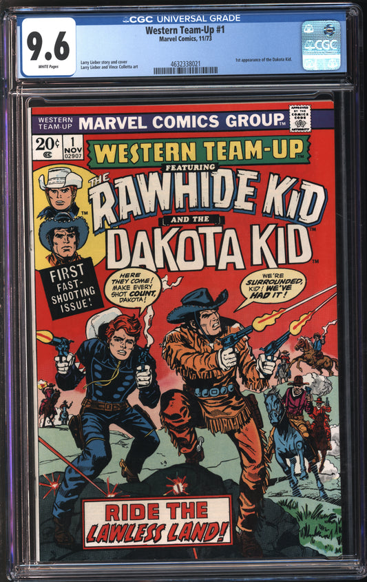 Marvel Comics Western Team-Up #1 11/73 CGC 9.6 White Pages
