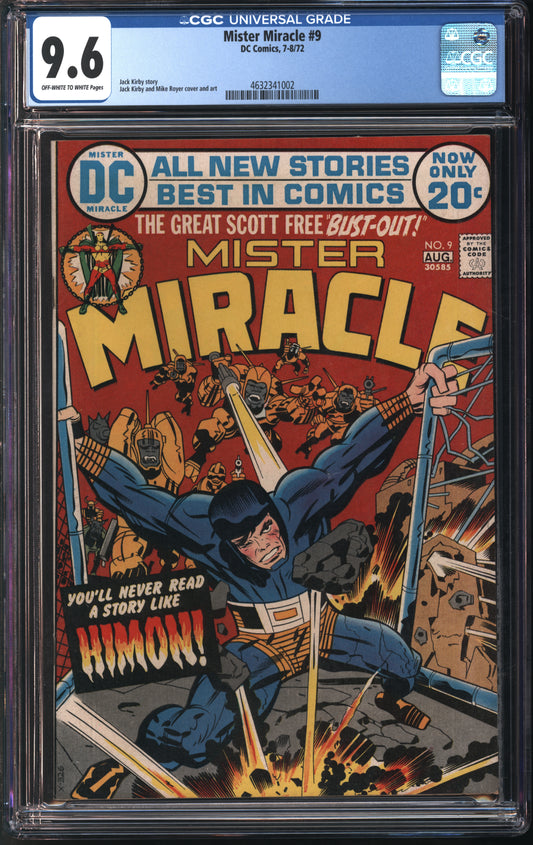 D.C. Comics Mister Miracle #9 7-8/72 FANTAST CGC 9.6 Off-White to White Pages