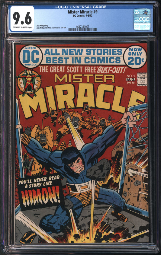 D.C. Comics Mister Miracle #9 7-8/72 FANTAST CGC 9.6 Off-White to White Pages