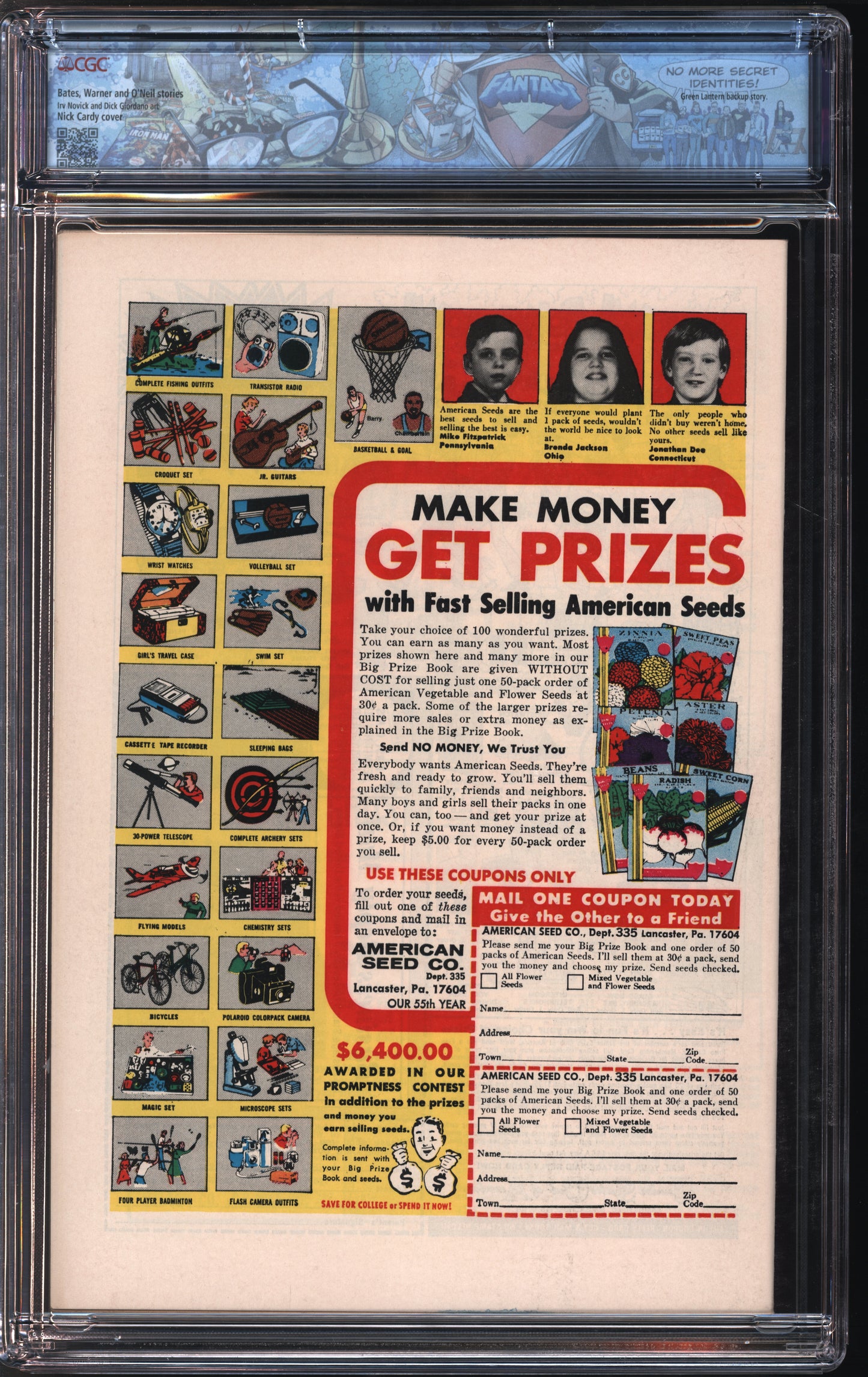 D.C. Comics Flash #221 4-5/73 FANTAST CGC 9.8 Off-White to White Pages