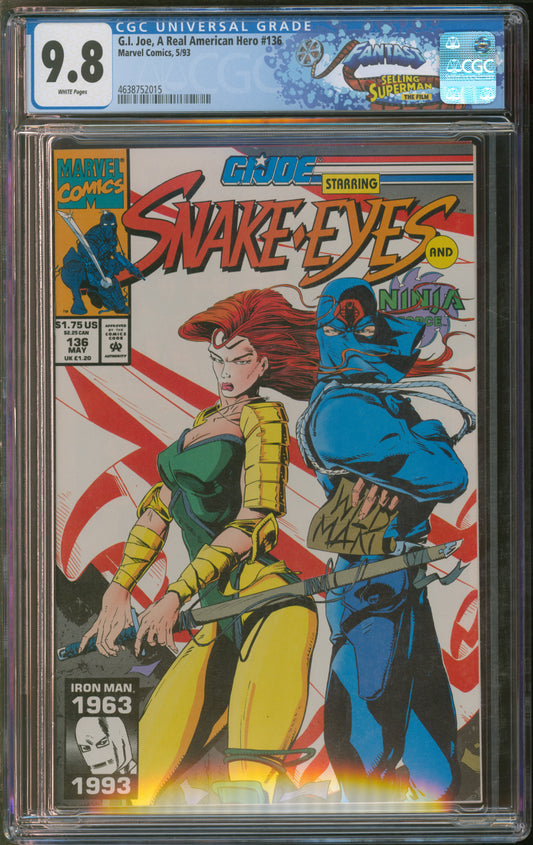Marvel Comics G.I. Joe, A Real American Hero #136 FANTAST CGC 9.8 White Pages