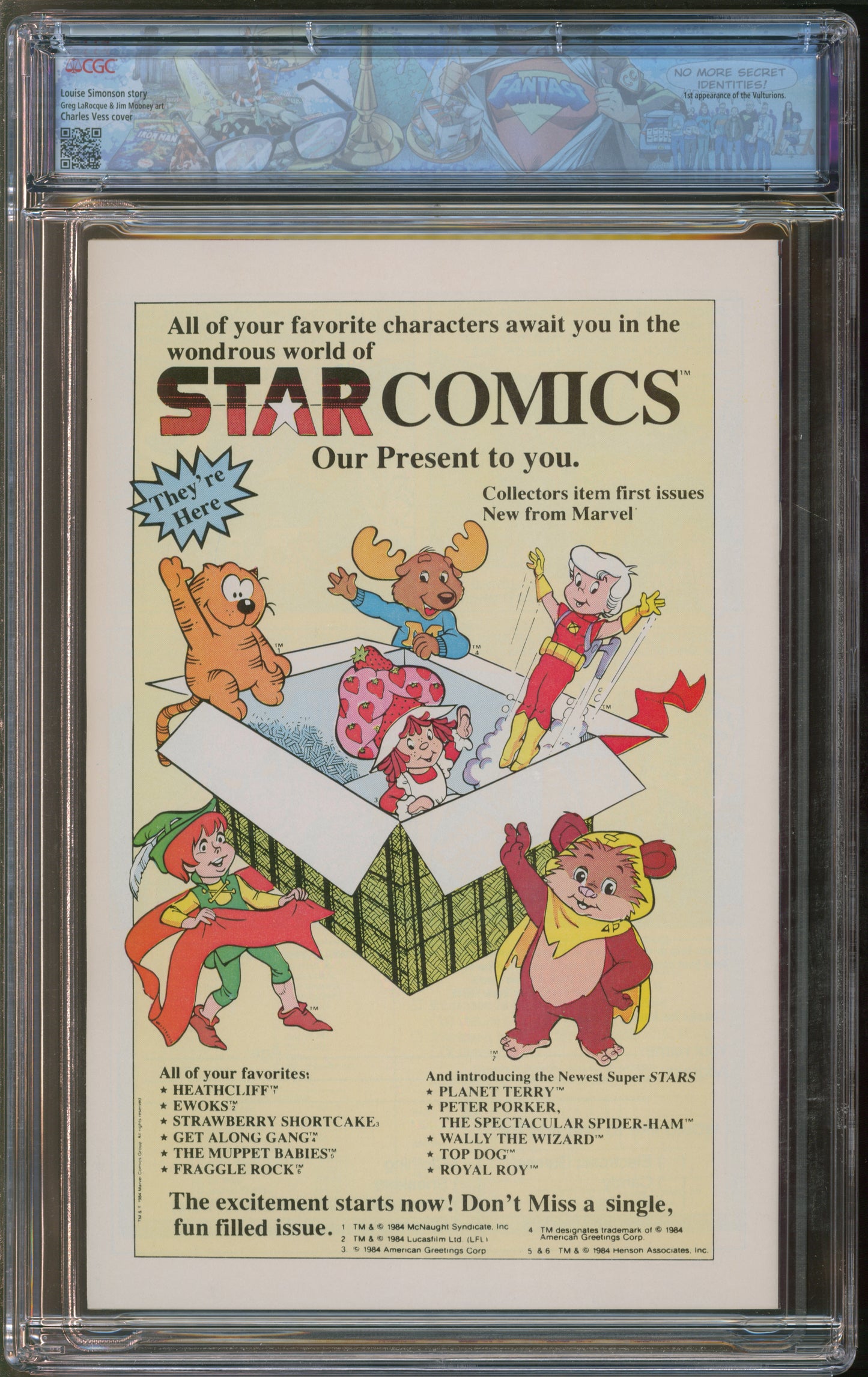 Marvel Comics Web of Spider-Man #1 4/85 FANTAST CGC 9.8 White Pages