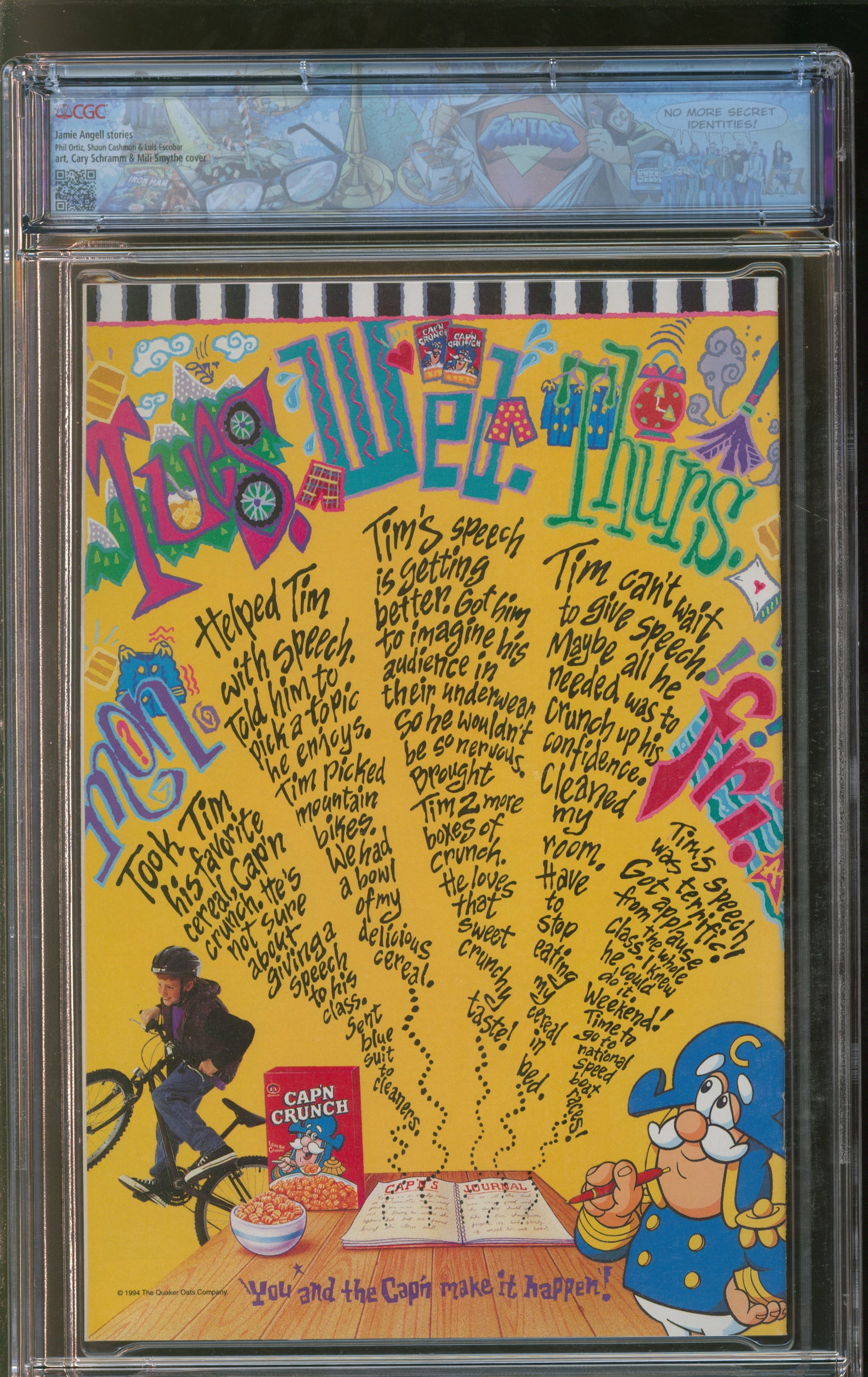 Bongo Comics Krusty Comics #1 1995 FANTAST CGC 9.8 White Pages