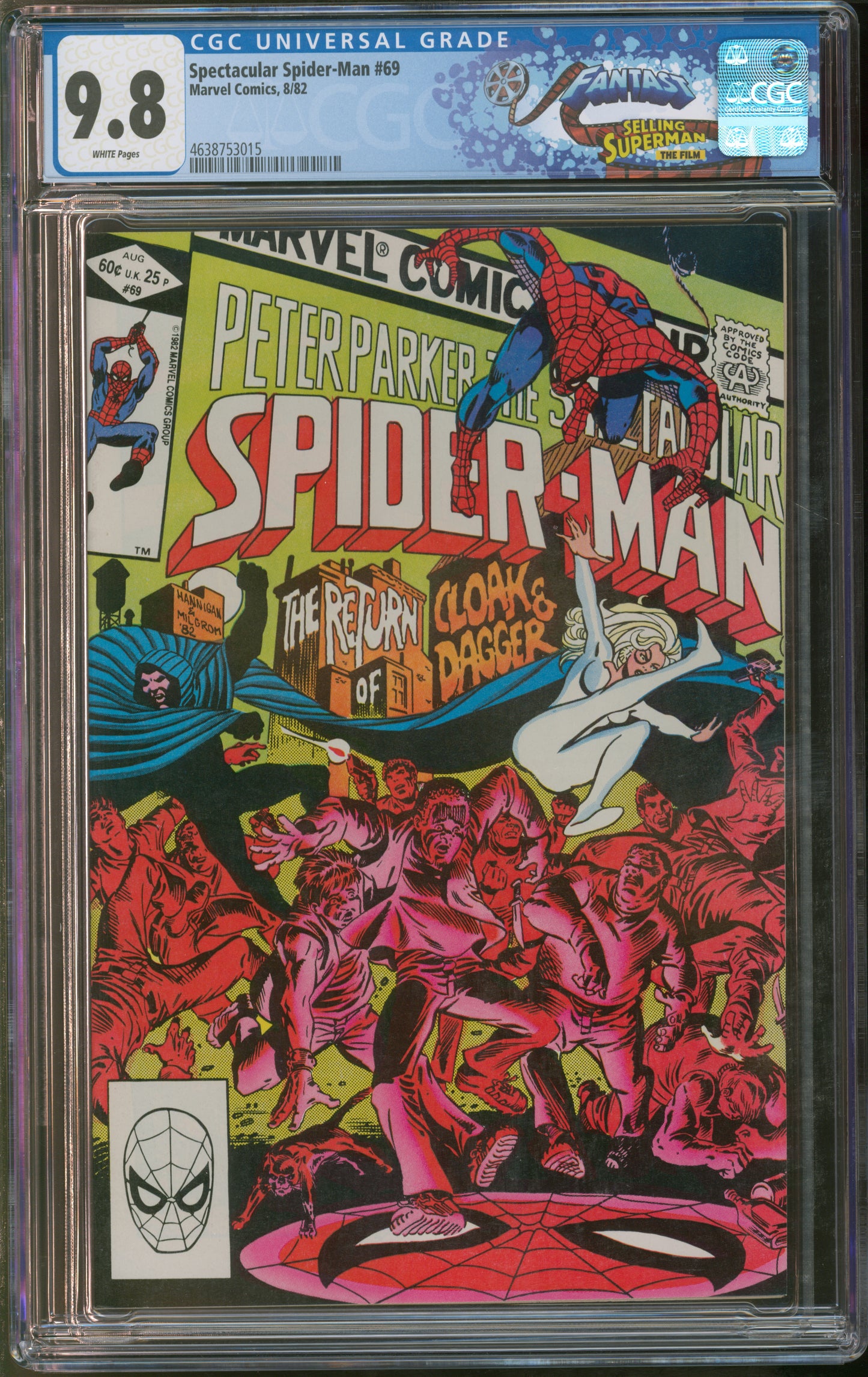 Marvel Comics Spectacular Spider-Man #69 8/82 FANTAST CGC 9.8 White Pages