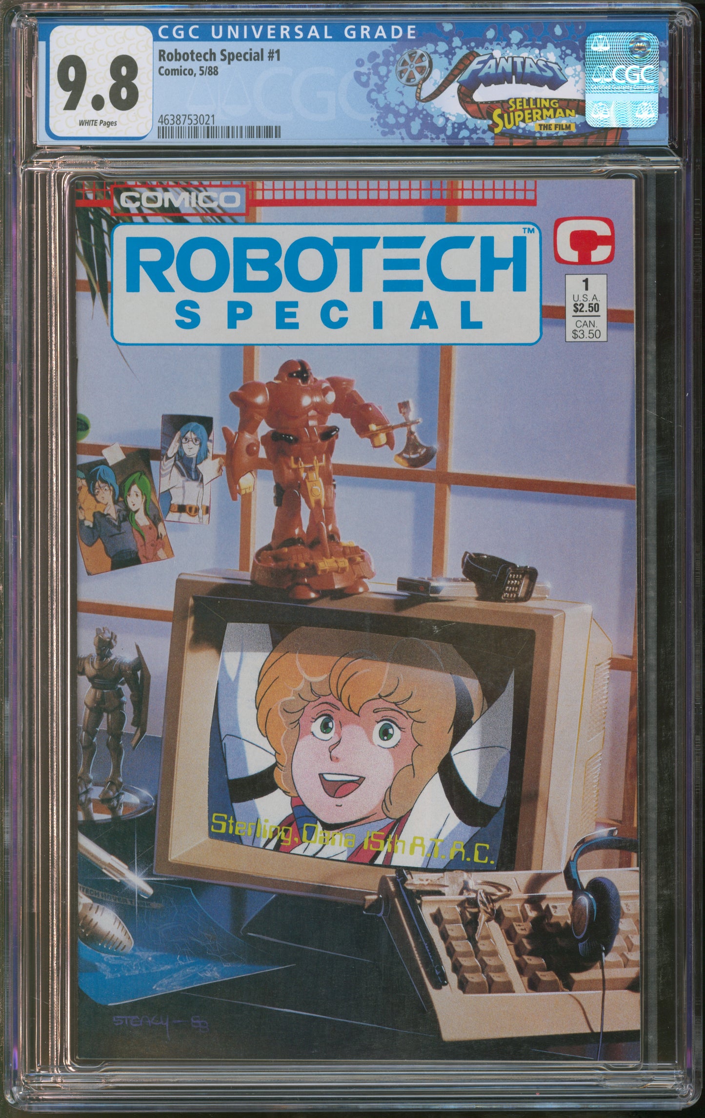 Comico Robotech Special #1 5/88 FANTAST CGC 9.8 White Pages