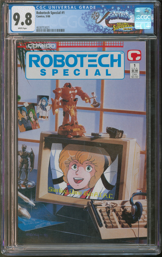 Comico Robotech Special #1 5/88 FANTAST CGC 9.8 White Pages