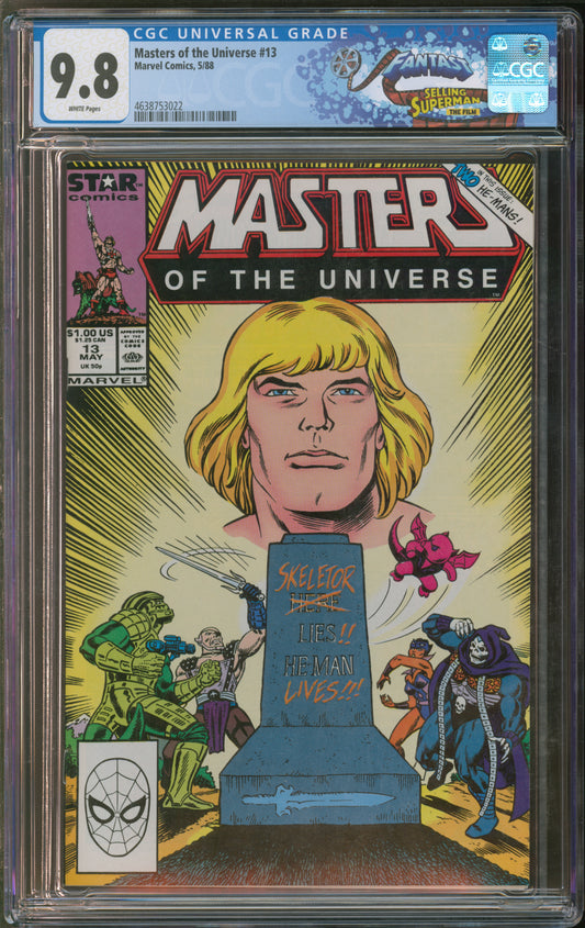 Marvel Comics Masters of the Universe #13 5/88 FANTAST CGC 9.8 White Pages