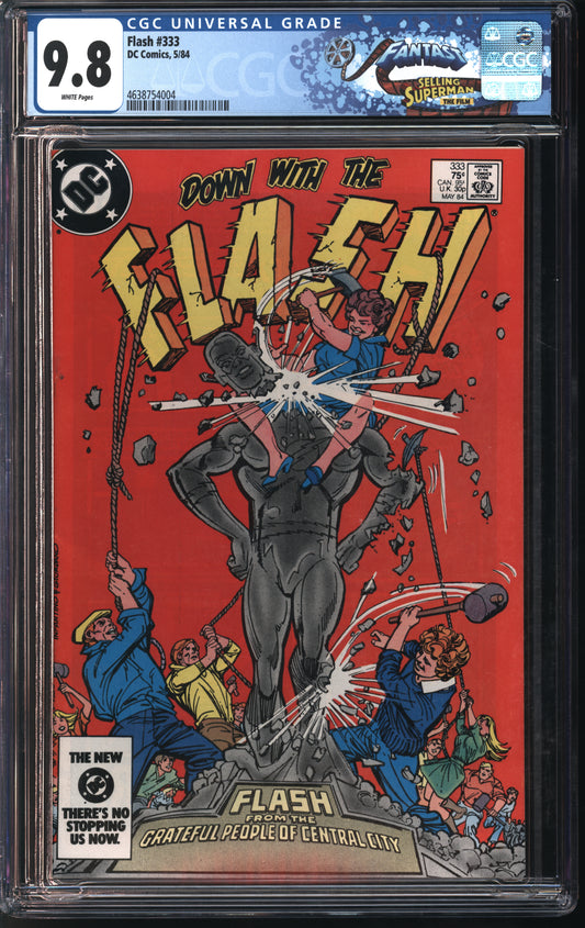 D.C. Comics Flash #333 5/84 FANTAST CGC 9.8 White Pages