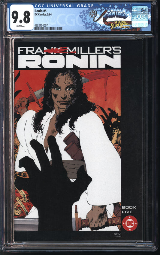D.C. Comics Ronin #5 5/84 FANTAST CGC 9.8 White Pages