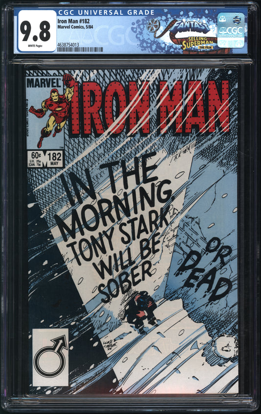 Marvel Comics Iron Man #182 5/84 FANTAST CGC 9.8 White Pages