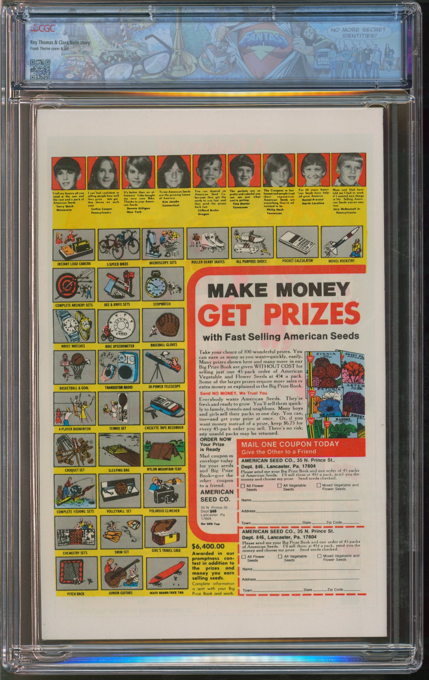 Marvel Comics Red Sonja #8 3/78 FANTAST CGC 9.8 White Pages