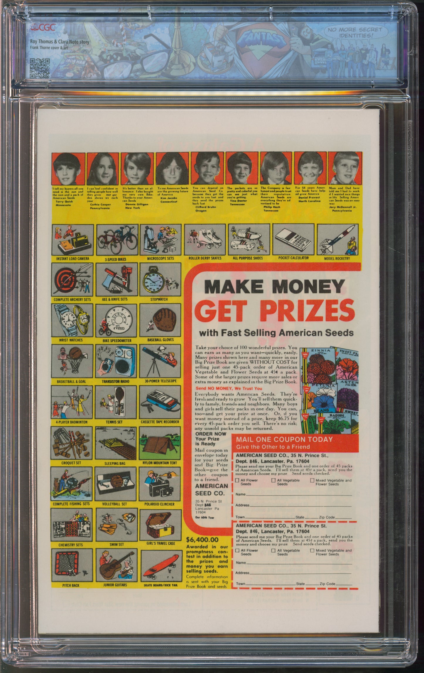 Marvel Comics Red Sonja #8 3/78 FANTAST CGC 9.8 White Pages