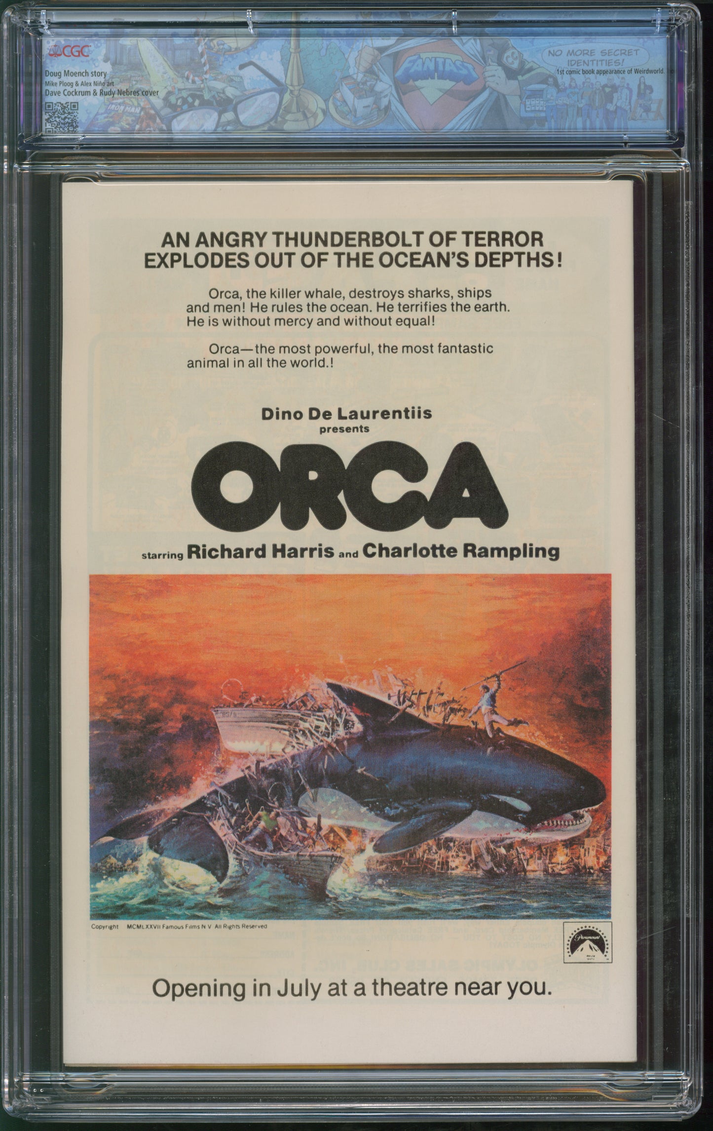 Marvel Comics Marvel Premiere #38 10/77 FANTAST CGC 9.8 White Pages