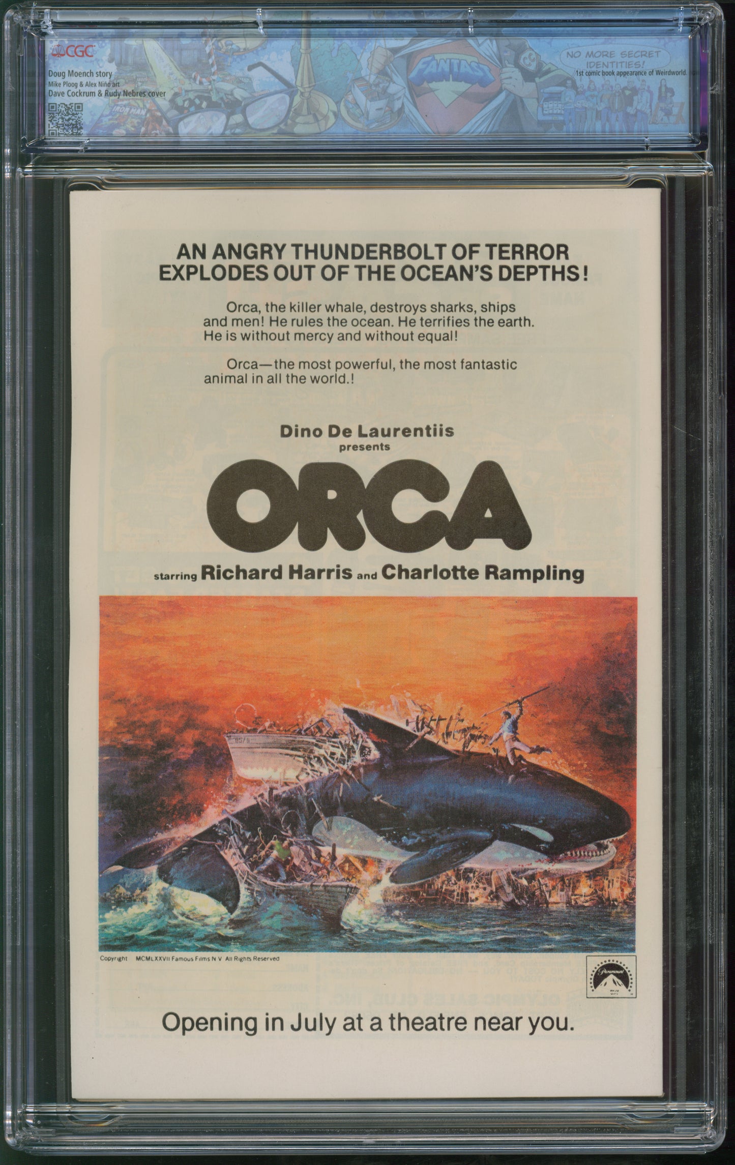 Marvel Comics Marvel Premiere #38 10/77 FANTAST CGC 9.8 White Pages