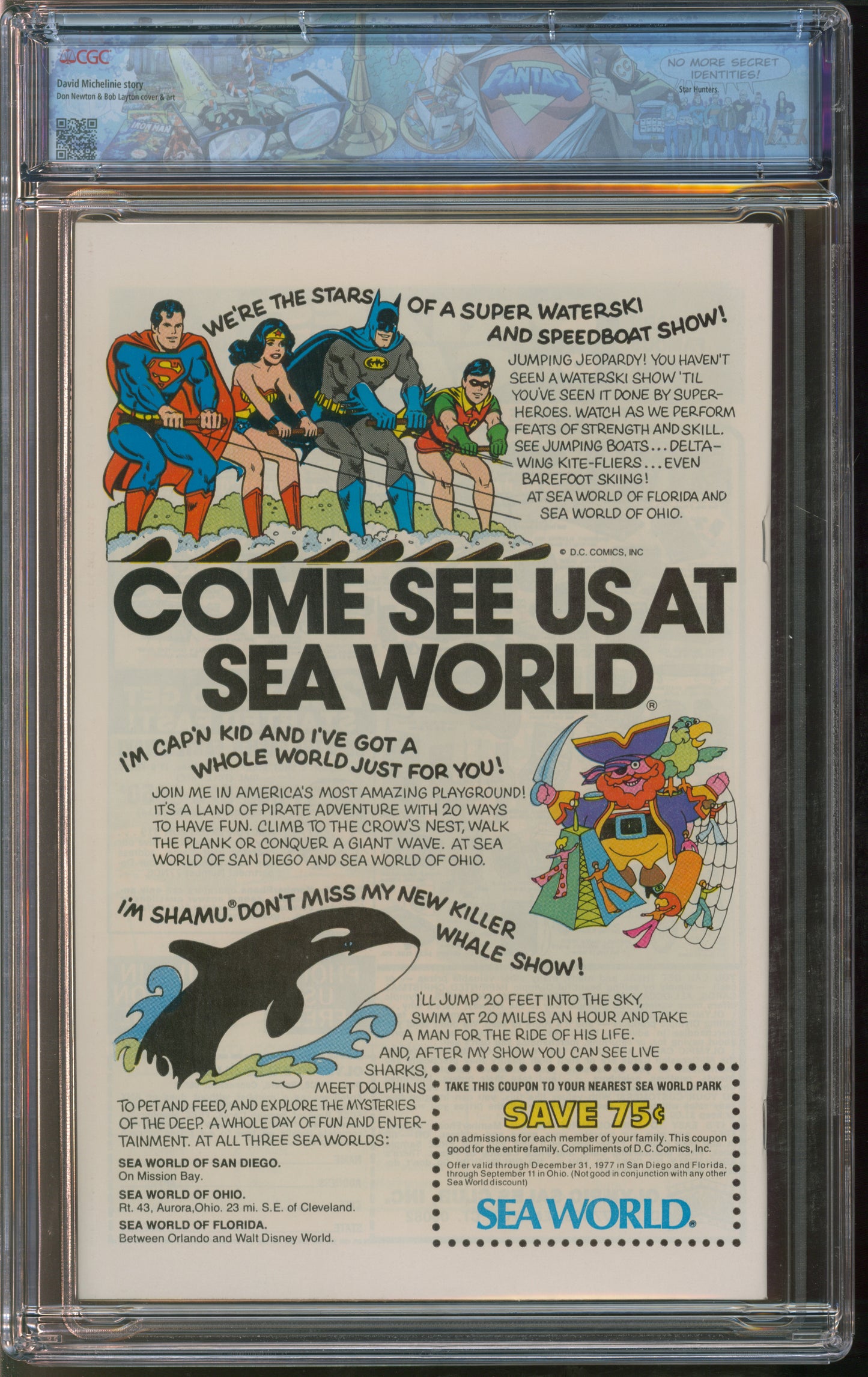 D.C. Comics Super-Stars #16 9-10/77 FANTAST CGC 9.8 White Pages