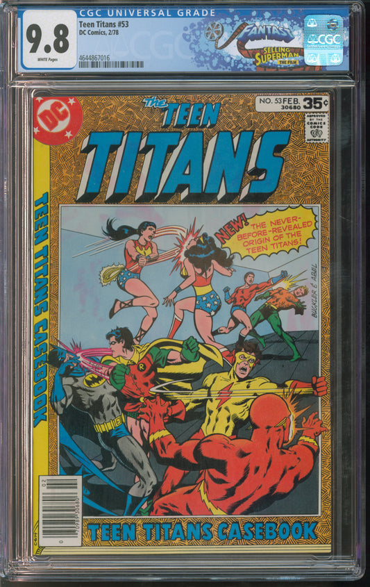 D.C. Comics Teen Titans #53 2/78 FANTAST CGC 9.8 White Pages