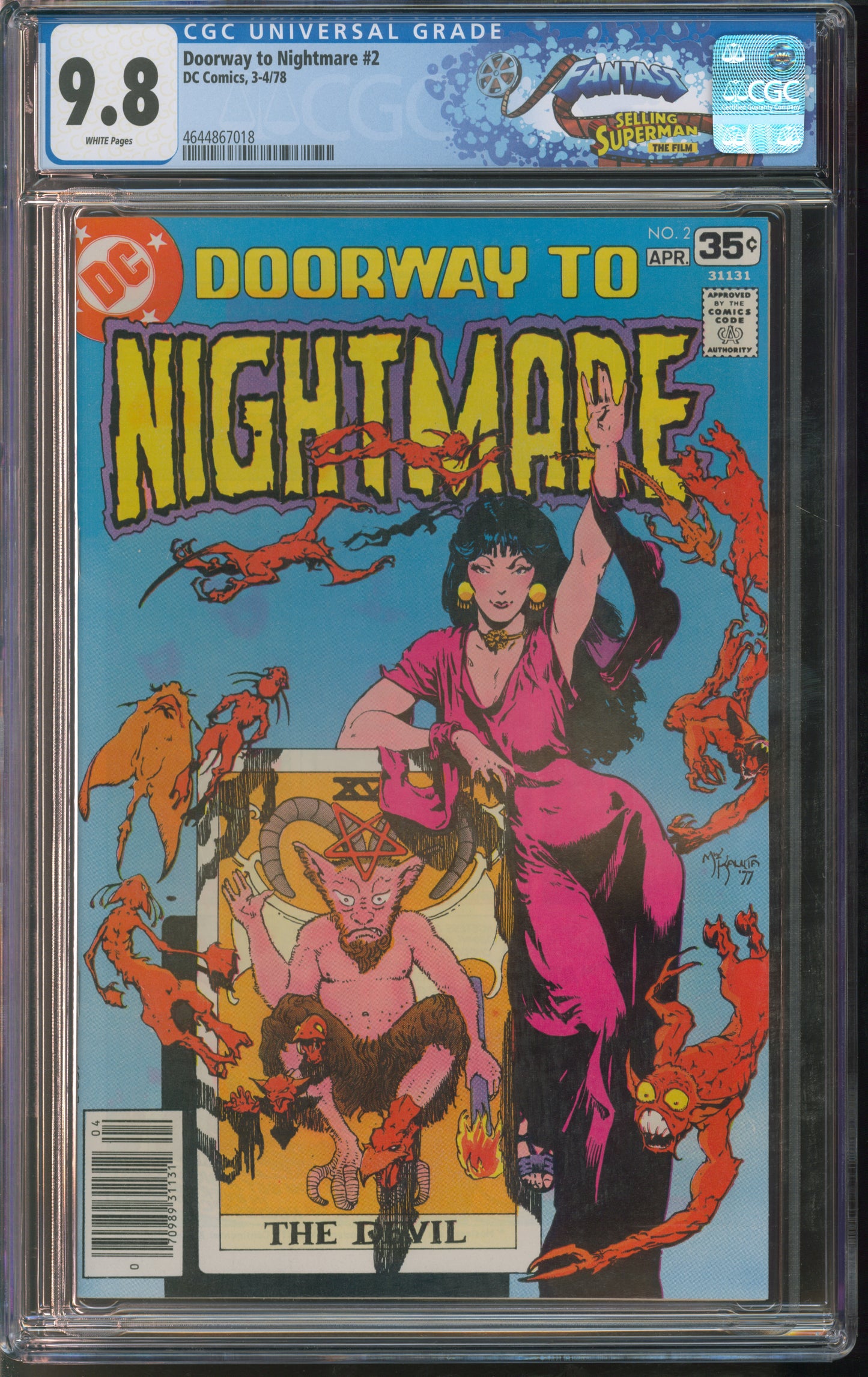 Marvel Comics Doorway to Nightmare #2 3-4/78 FANTAST CGC 9.8 White Pages