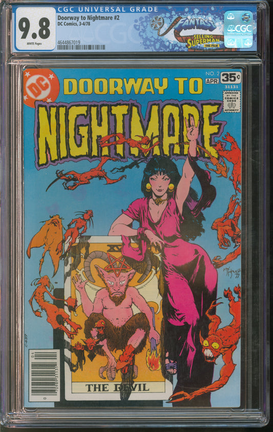 Marvel Comics Doorway to Nightmare #2 3-4/78 FANTAST CGC 9.8 White Pages