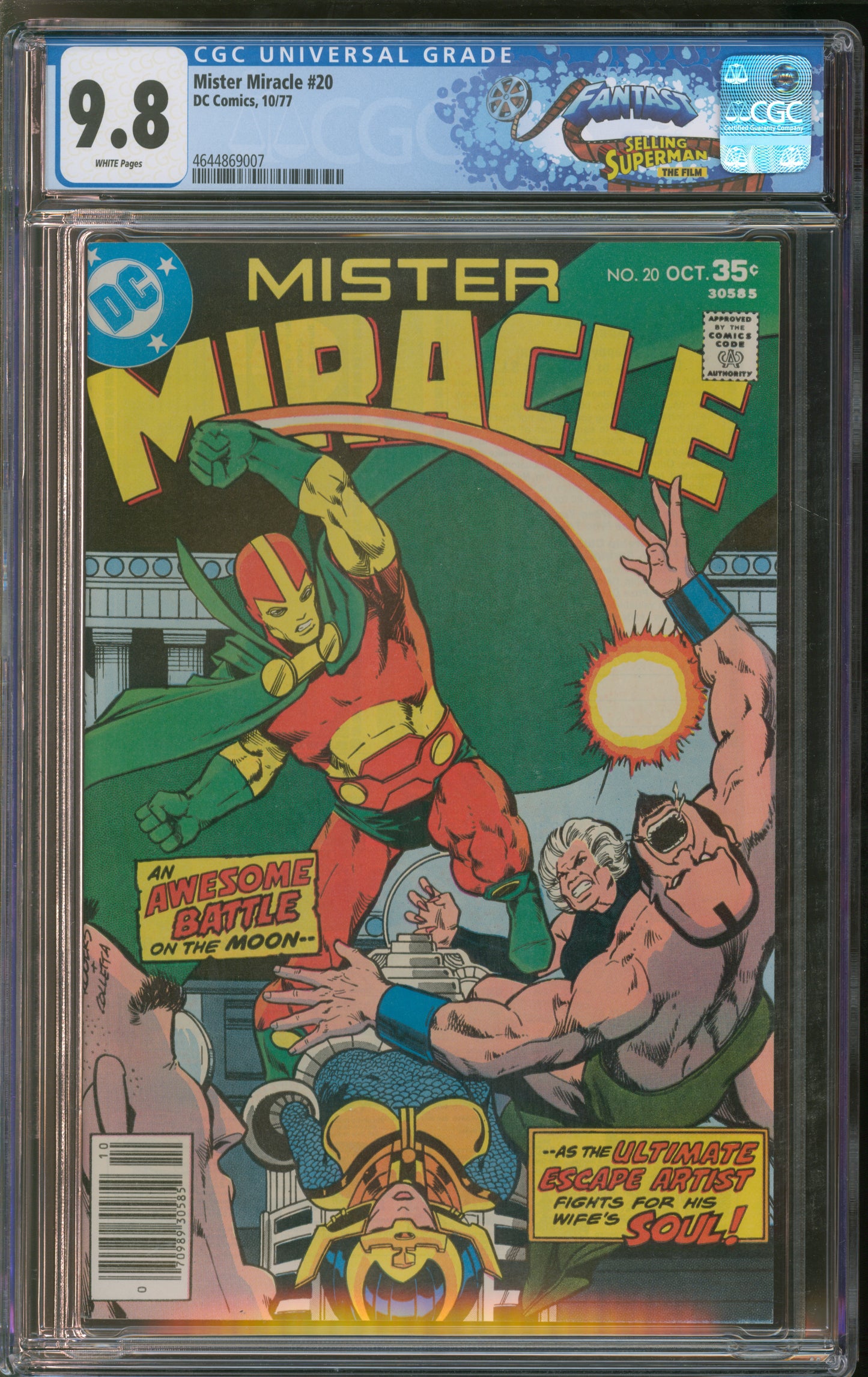 D.C. Comics Mister Miracle #20 10/77 FANTAST CGC 9.8 White Pages
