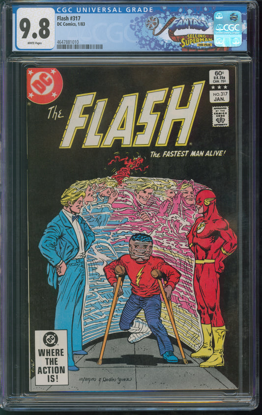 D.C. Comics Flash #317 1/83 FANTAST CGC 9.8 White Pages