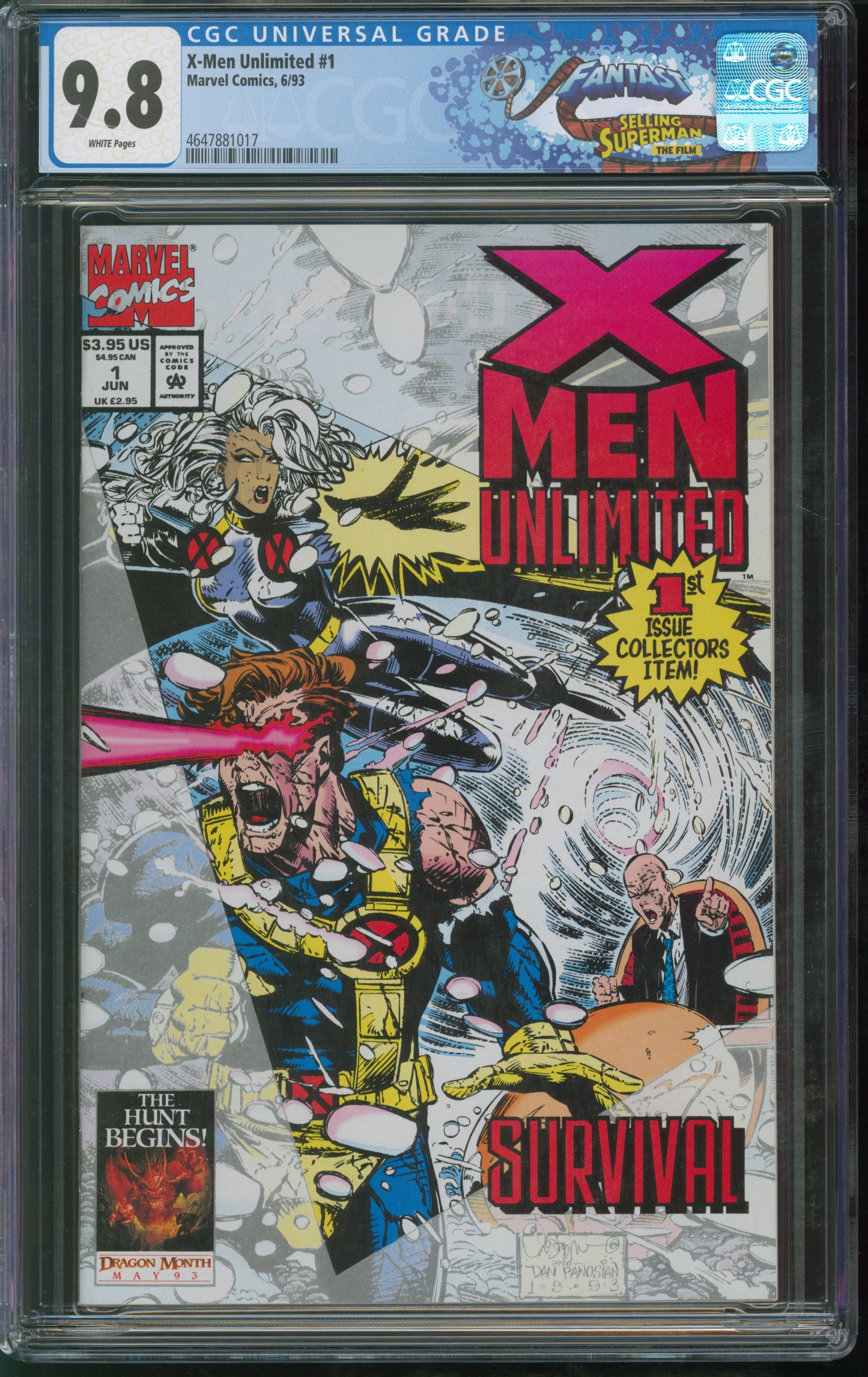 Marvel Comics X-Men Unlimited #1 6/93 FANTAST CGC 9.8 White Pages