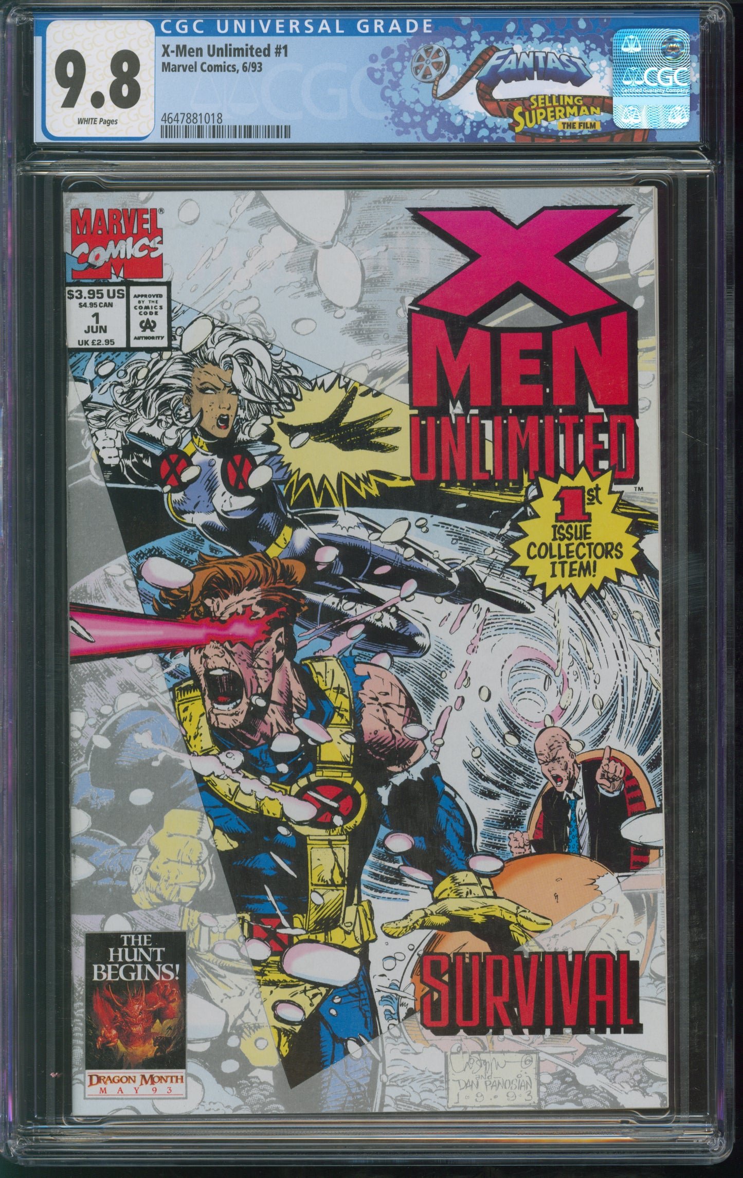Marvel Comics X-Men Unlimited #1 6/93 FANTAST CGC 9.8 White Pages