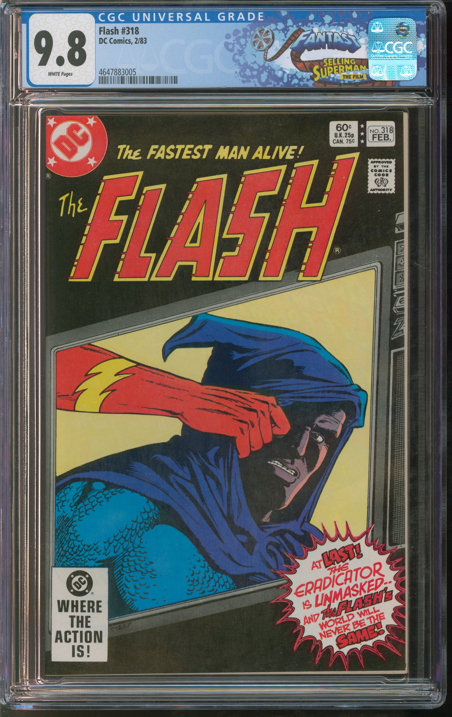 D.C. Comics Flash #318 2/83 FANTAST CGC 9.8 White Pages