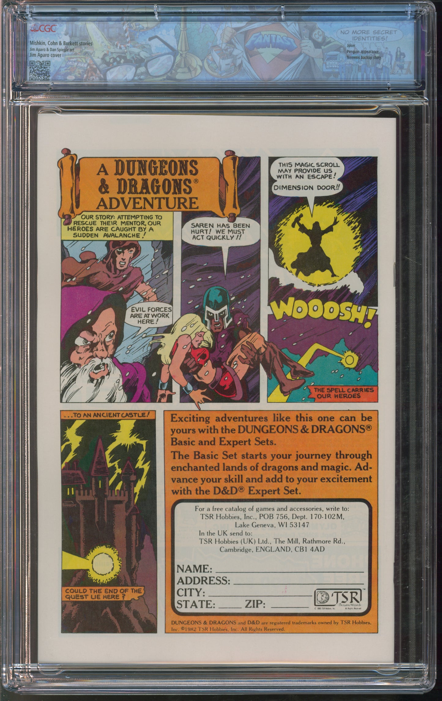 D.C. Comics Brave and the Bold #191 10/82 FANTAST CGC 9.8 White Pages
