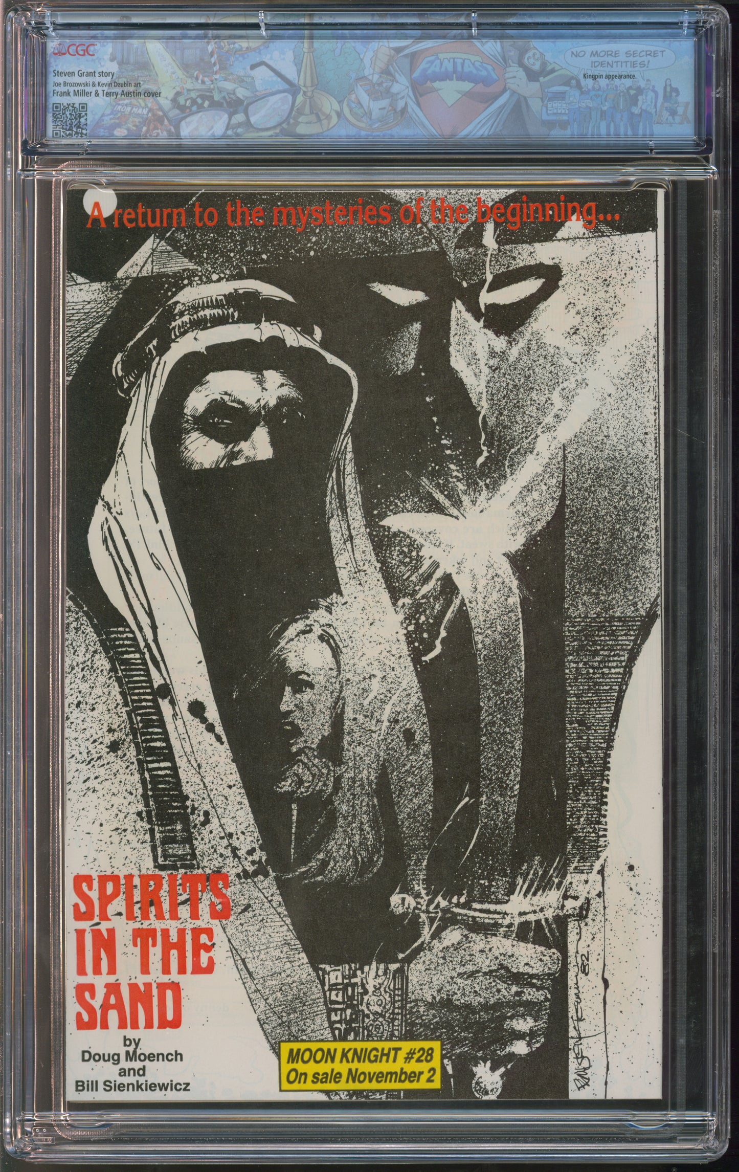 Marvel Comics Moon Knight #27 1/83 CGC FANTAST 9.8 White Pages