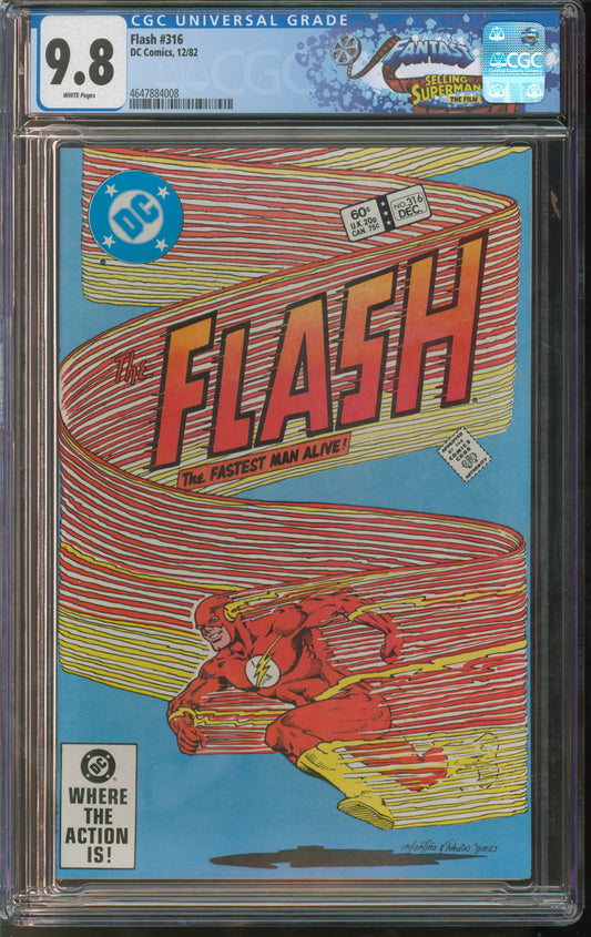 D.C. Comics Flash #316 12/82 CGC FANTAST 9.8 White Pages