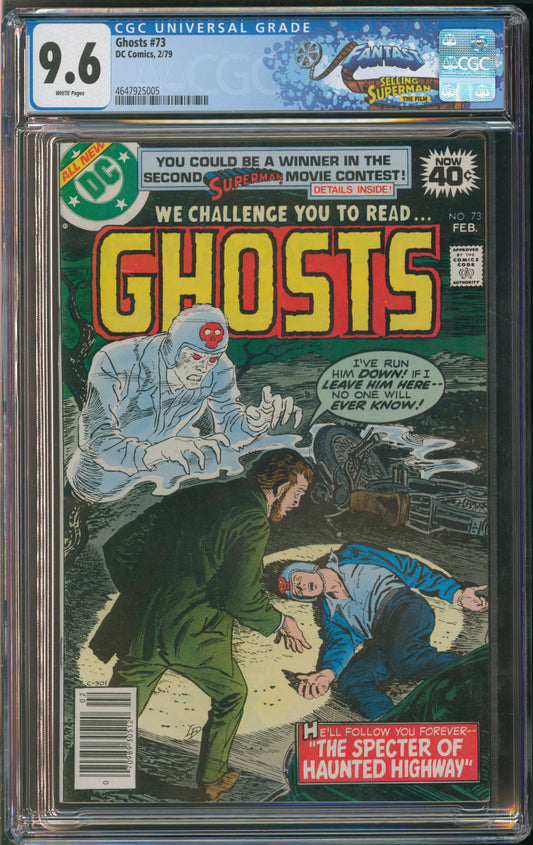 D.C. Comics Ghosts #73 2/79 CGC FANTAST 9.6 Off-White to White Pages
