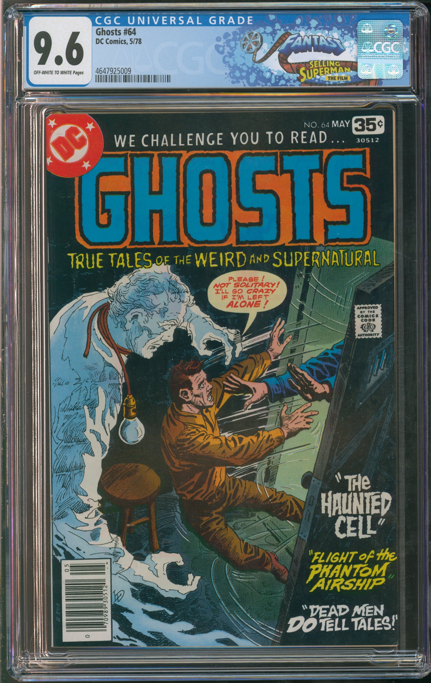 D.C. Comics Ghosts #64 5/78 CGC FANTAST 9.6 Off-White to White Pages