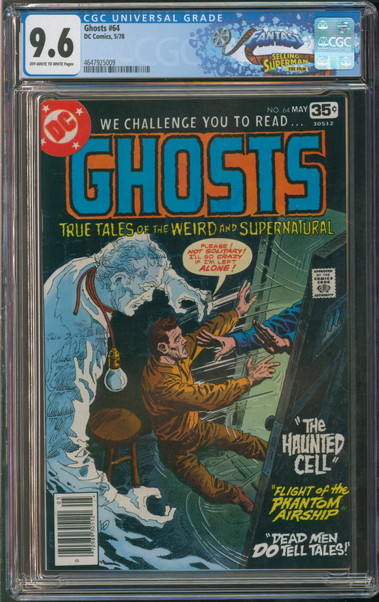 D.C. Comics Ghosts #64 5/78 CGC FANTAST 9.6 Off-White to White Pages