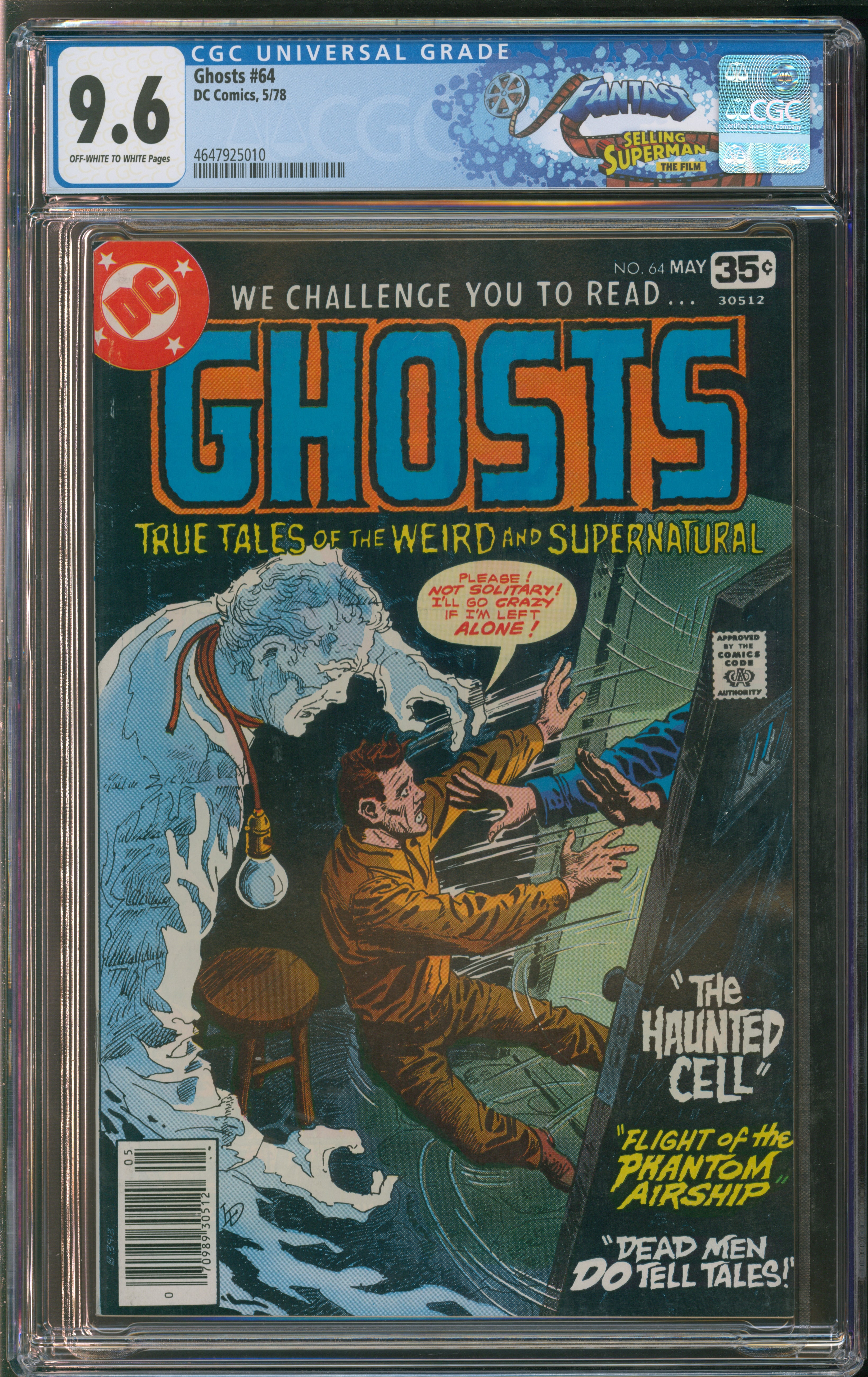 D.C. Comics Ghosts #64 5/78 CGC FANTAST 9.6 Off-White to White Pages