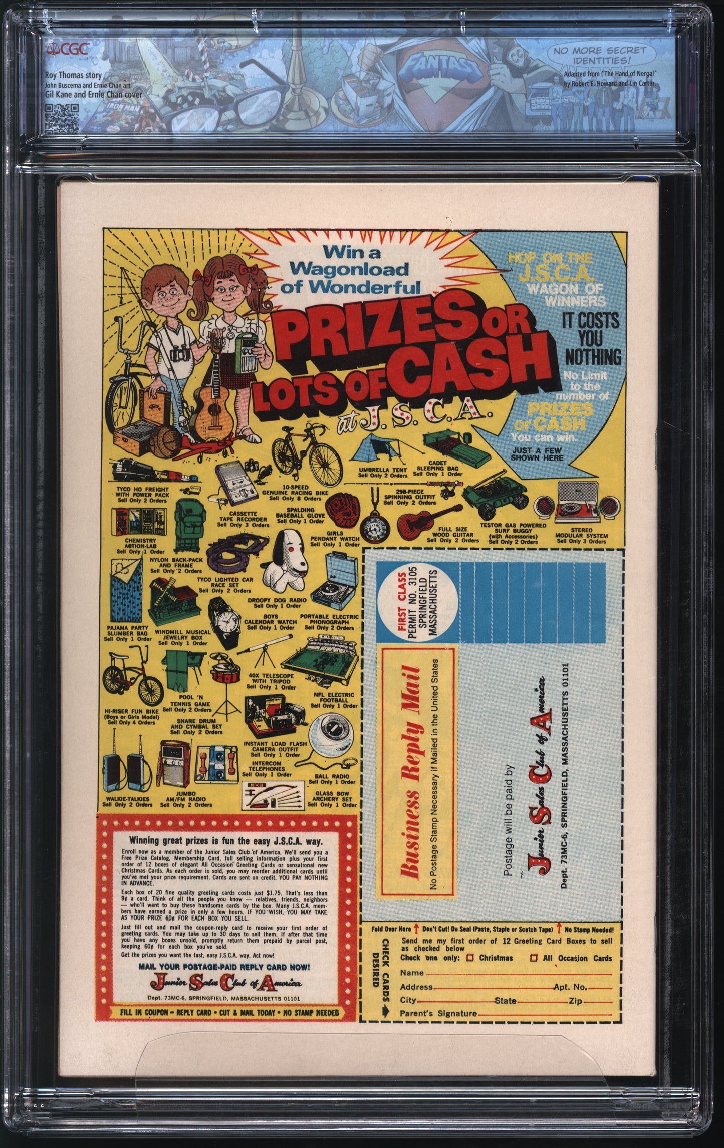 Marvel Conan the Barbarian #30 CGC FANTAST 9.8 White Pages